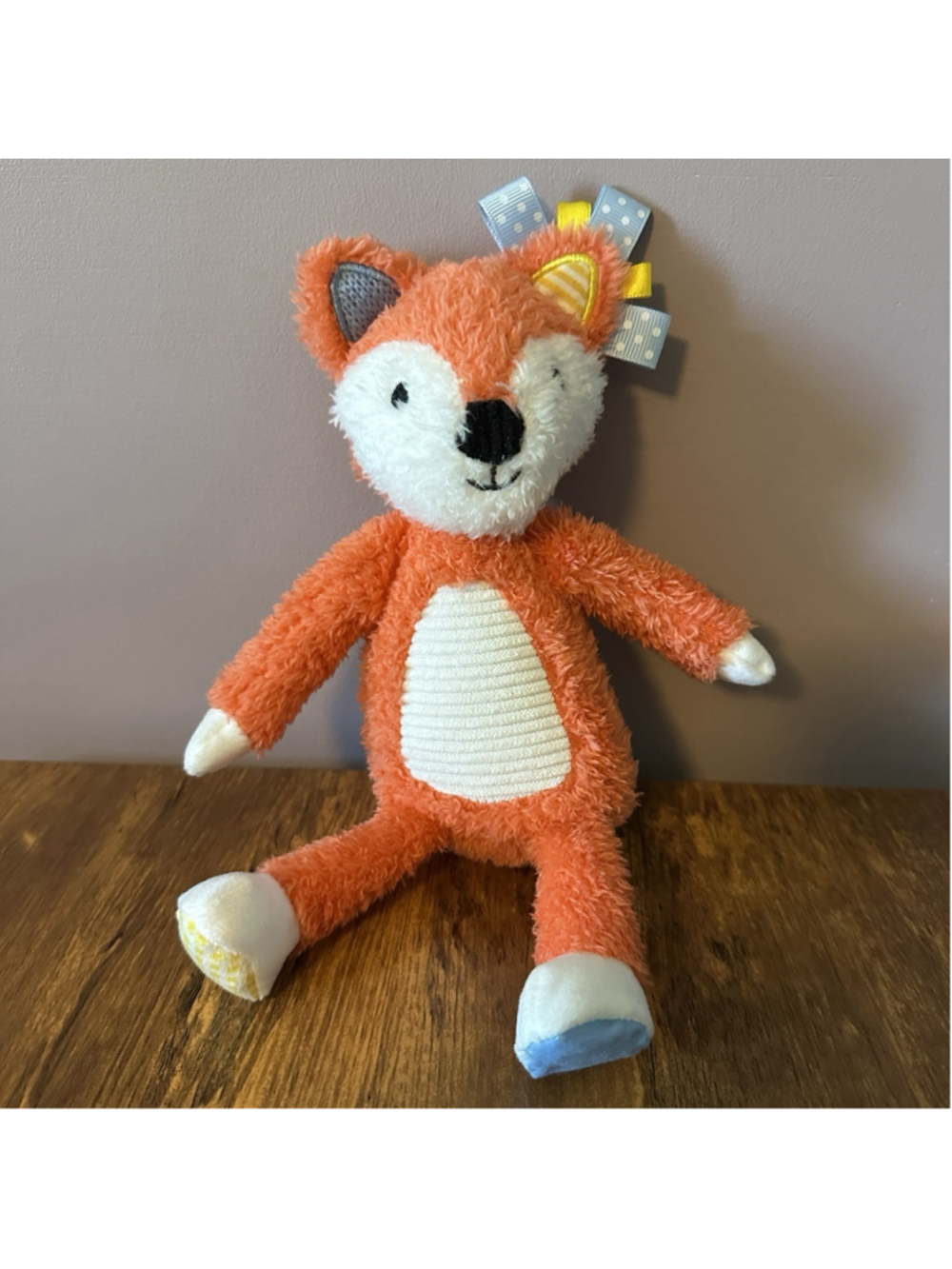 Make Believe Ideas Fox Snuggables Plush Stuffed Animal Toy Crinkle Sensory Lovey